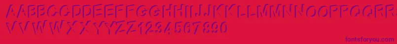 Therp Font – Purple Fonts on Red Background