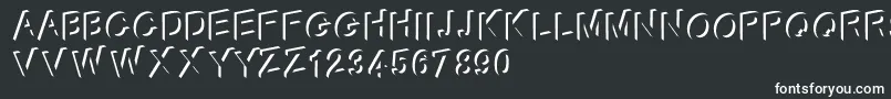 Therp Font – White Fonts on Black Background