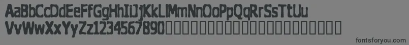 TheDoghouse Font – Black Fonts on Gray Background