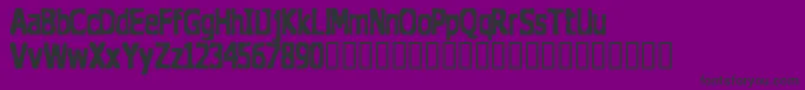 TheDoghouse Font – Black Fonts on Purple Background