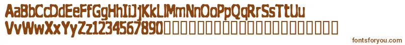 TheDoghouse Font – Brown Fonts on White Background