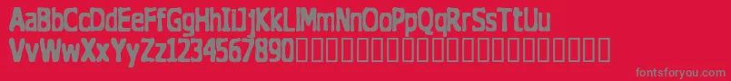 TheDoghouse Font – Gray Fonts on Red Background