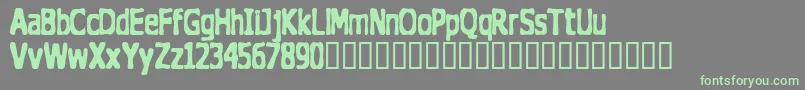 TheDoghouse Font – Green Fonts on Gray Background