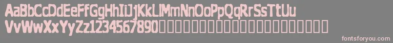 TheDoghouse Font – Pink Fonts on Gray Background