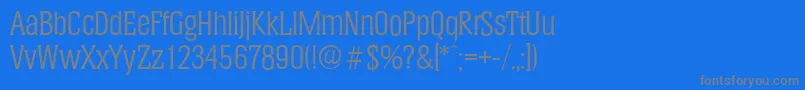 HeliumserialRegular Font – Gray Fonts on Blue Background