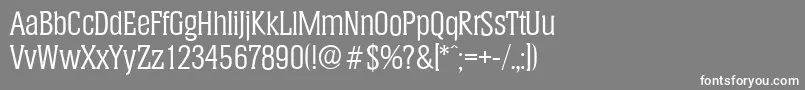 More about HeliumserialRegular Font HeliumserialRegular Font – White Fonts on Gray Background