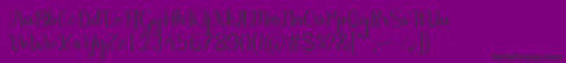 MotiraRegular-fontti – mustat fontit violetilla taustalla