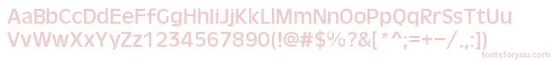 Oliver Font – Pink Fonts on White Background