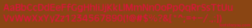 Oliver Font – Red Fonts on Brown Background