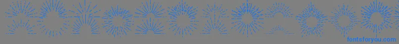 Czcionka FotograamiSun – niebieskie czcionki na szarym tle
