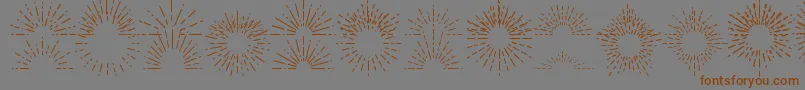 FotograamiSun Font – Brown Fonts on Gray Background