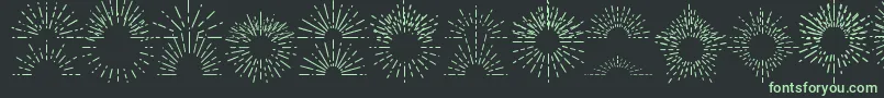 FotograamiSun Font – Green Fonts on Black Background