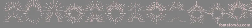 FotograamiSun Font – Pink Fonts on Gray Background