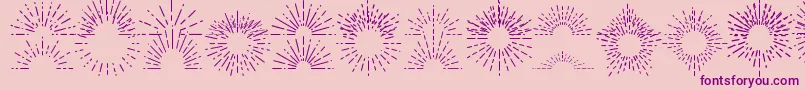 FotograamiSun Font – Purple Fonts on Pink Background