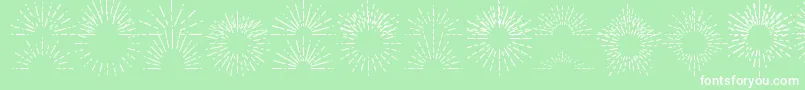 フォントFotograamiSun – 緑の背景に白い文字
