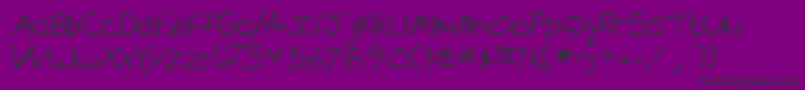 Lehn101-Schriftart – Schwarze Schriften auf violettem Hintergrund