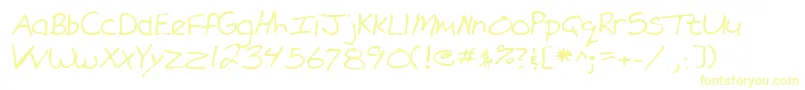 Шрифт Lehn101 – жёлтые шрифты