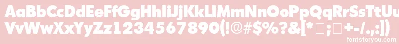 AdmisiDisplaySsi Font – White Fonts on Pink Background