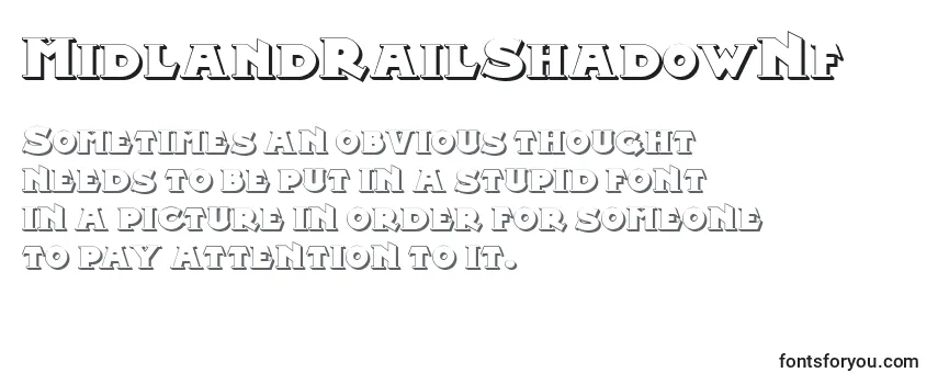 Przegląd czcionki MidlandRailShadowNf