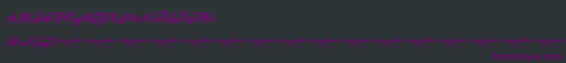 フォントSleepyHollow3.0 – 黒い背景に紫のフォント