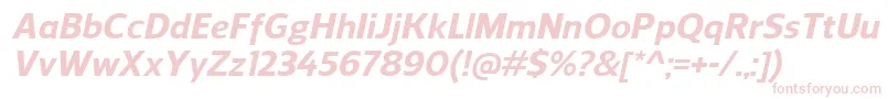 ReganExtrabolditalic Font – Pink Fonts on White Background