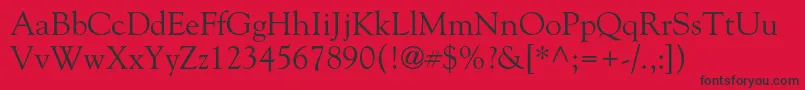 Goudystd Font – Black Fonts on Red Background