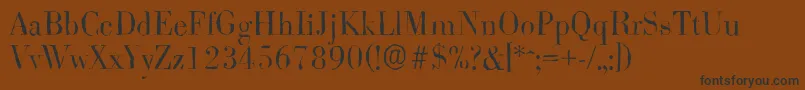 BodoniantiqueLightRegular Font – Black Fonts on Brown Background