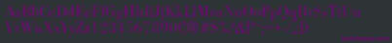 BodoniantiqueLightRegular Font – Purple Fonts on Black Background