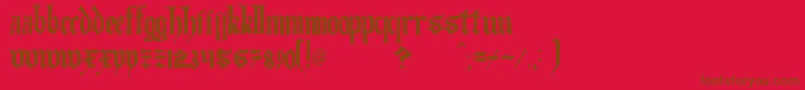 TheArtOfIlluminating Font – Brown Fonts on Red Background