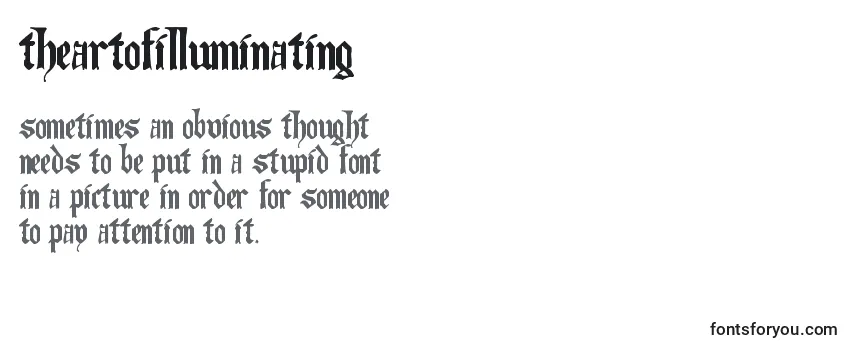 TheArtOfIlluminating Font