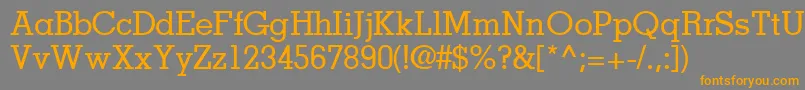 JaaksskRegular Font – Orange Fonts on Gray Background