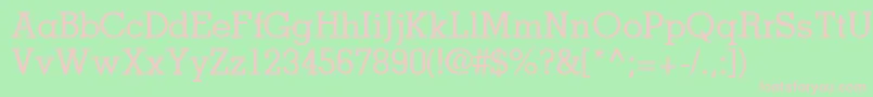 JaaksskRegular Font – Pink Fonts on Green Background