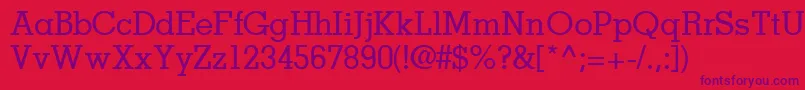 Шрифт JaaksskRegular – фиолетовые шрифты на красном фоне