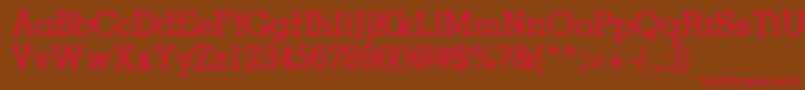 JaaksskRegular Font – Red Fonts on Brown Background