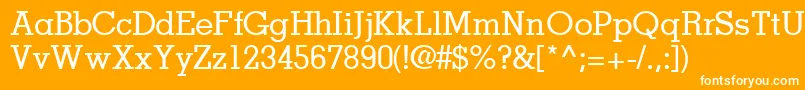 JaaksskRegular Font – White Fonts on Orange Background