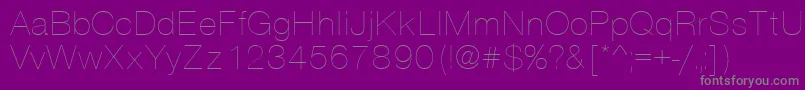Vanta Thin Font – Gray Fonts on Purple Background