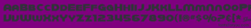 Шрифт SfJuggernaut – чёрные шрифты на фиолетовом фоне