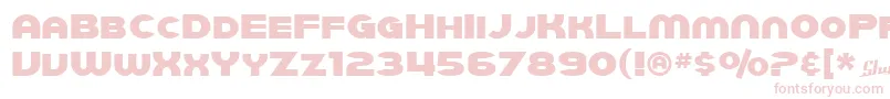 Шрифт SfJuggernaut – розовые шрифты на белом фоне