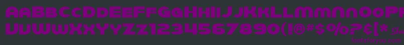 SfJuggernaut Font – Purple Fonts on Black Background