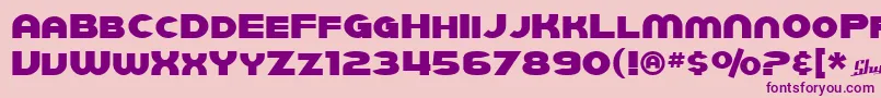 SfJuggernaut Font – Purple Fonts on Pink Background