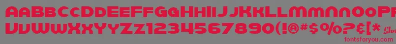 SfJuggernaut Font – Red Fonts on Gray Background