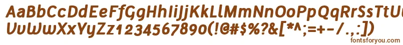 TelluralAltBoldItalic Font – Brown Fonts on White Background