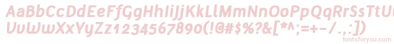 TelluralAltBoldItalic Font – Pink Fonts on White Background
