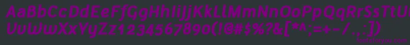 TelluralAltBoldItalic Font – Purple Fonts on Black Background