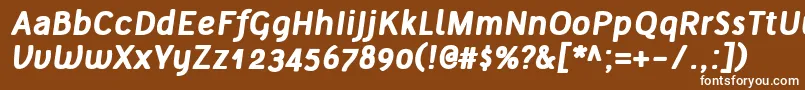 TelluralAltBoldItalic Font – White Fonts on Brown Background