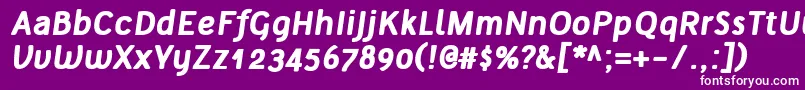 TelluralAltBoldItalic Font – White Fonts on Purple Background