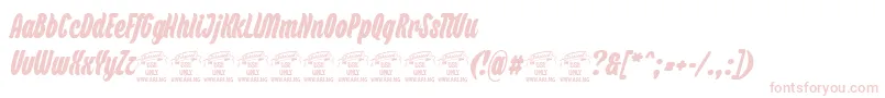BackpackPersonaluse Font – Pink Fonts on White Background