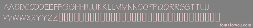 KrStarLetters-Schriftart – Rosa Schriften auf grauem Hintergrund