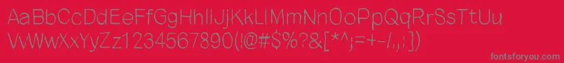 CloseYourEyes Font – Gray Fonts on Red Background