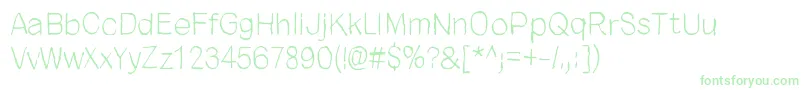 CloseYourEyes-Schriftart – Grüne Schriften